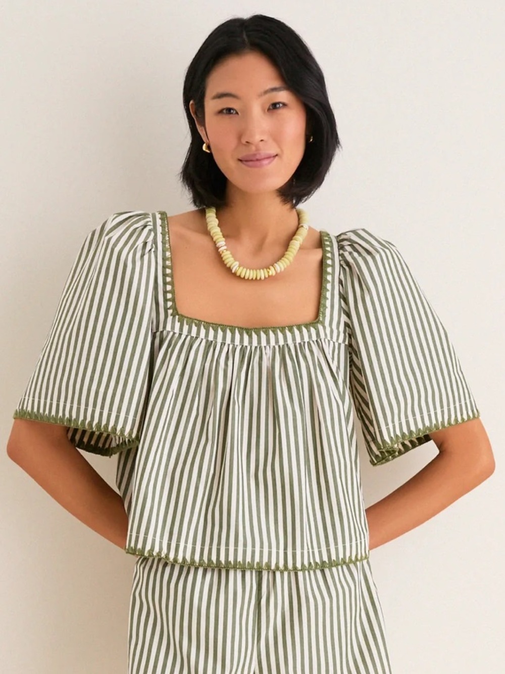 TUCKERNUCK Jardin Stripe Whipstitch Viviana Top